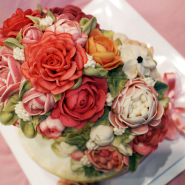 [마포떡케이크] 소중한 사람의 생일을 빛낼 수 있는 2단 앙금플라워 떡케이크