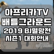 [배그]배틀그라운드 BJ멸망전 2019 시즌1 아프리카TV 대회 안내