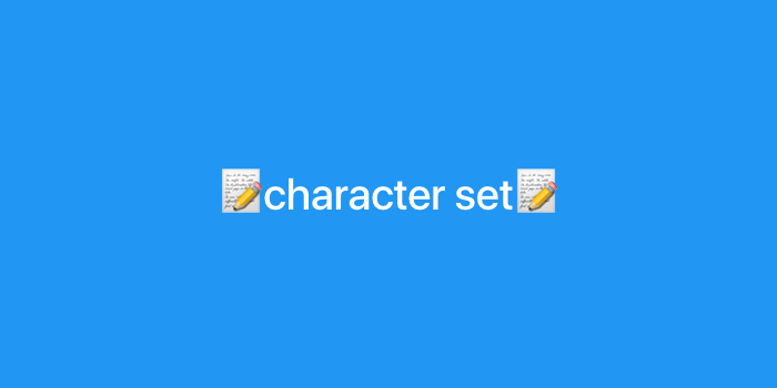 character set & Encoding : 네이버 블로그