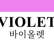 바이올렛Violet, 밝은 마젠타계열의 보라색