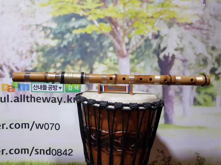산내들 12 음계 퉁소 C 키 (0908 번) - 깊고 그윽한 음색, 실용적인 12 음계 연주방식의 개량 퉁소 (40 ...