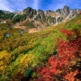 일본 알프스 가을 한창