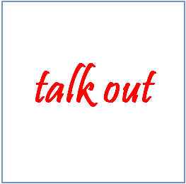 talk out 의미, 예문 : 네이버 블로그