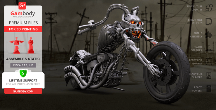 헬기 모터사이클 고스트 라이더