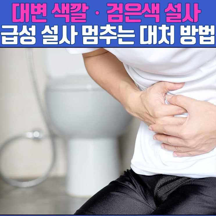 대변 색깔ㆍ검은색 설사 원인 : 급성 설사 멈추는 대처 방법 : 네이버 블로그