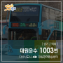 [ 경기/광역 ] 대원운수 1003번 버스 (다산신도시.유승한내들.남양주제2청사 ↔ 신안인스빌.수석동.잠실역광역환승센터) 노선 정보