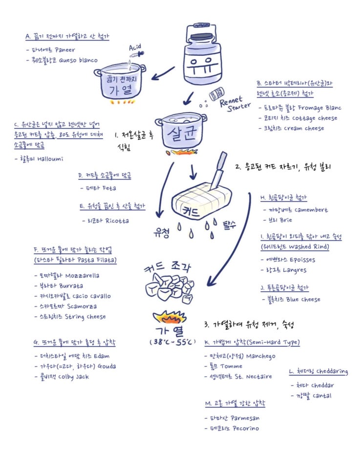 만드는 방법에 따라 달라지는 치즈의 종류 - 1편(신선치즈) : 네이버 블로그