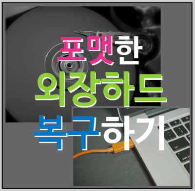 포맷한 외장 하드 복구 방법 (명스텔라 복구 소프트웨어 이용) : 네이버 블로그