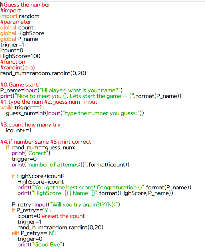 Pygame_Basic)Guessing the number game : 네이버 블로그