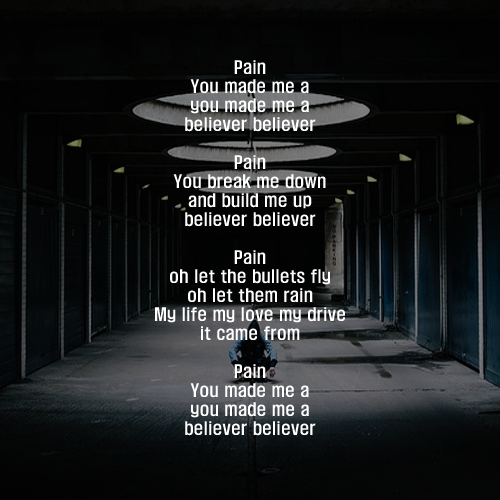 believer Imagine Dragons 고통에서 진리를 얻다. : 네이버 블로그