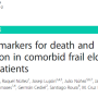 Predictive biomarker for death and rehospitalization in comorbid frail elderly HF patients