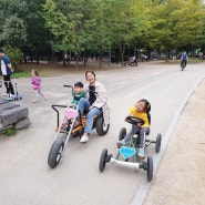 서울숲공원 자전거 대여. 1인용, 2인용 카트 대여!