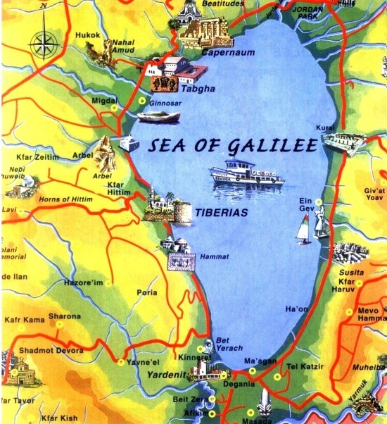 map of capernaum and galilee        <h3 class=