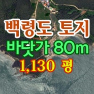 바닷가 근처 토지매매 (전+) 3,730㎡ / 계획관리지역 / 백령도 남포리 장촌