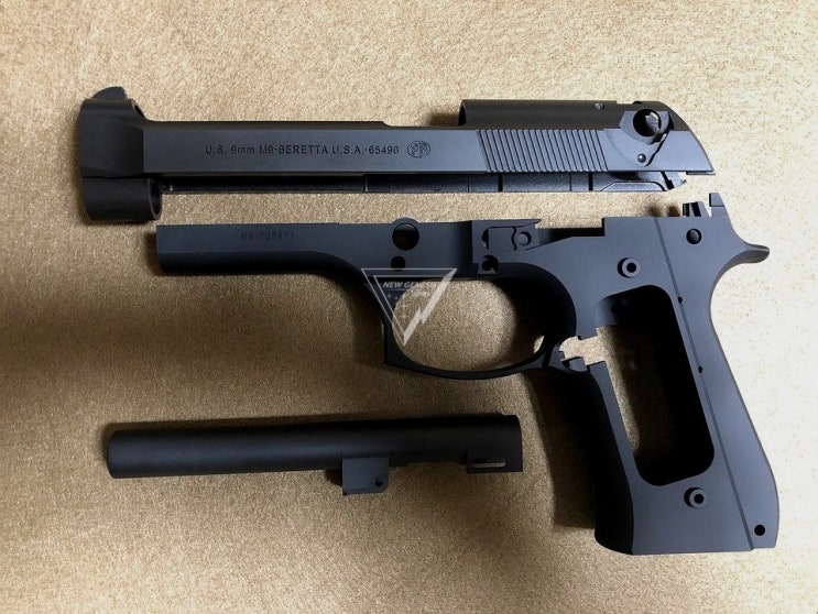 [Nova]CNC Steel Slide & Aluminum Frame Kit for Marui Airsoft M9 GBB ...