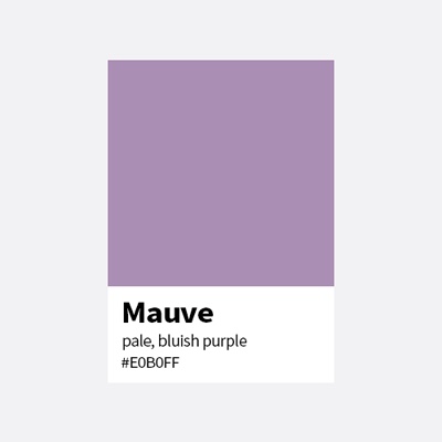 ︎ Color Archive _ Mauve : 네이버 블로그