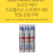 [마감]오리진에이 프로폴리스 스프레이 3개 세트 Origin-A Propolis Spray 25ml 3개 세트