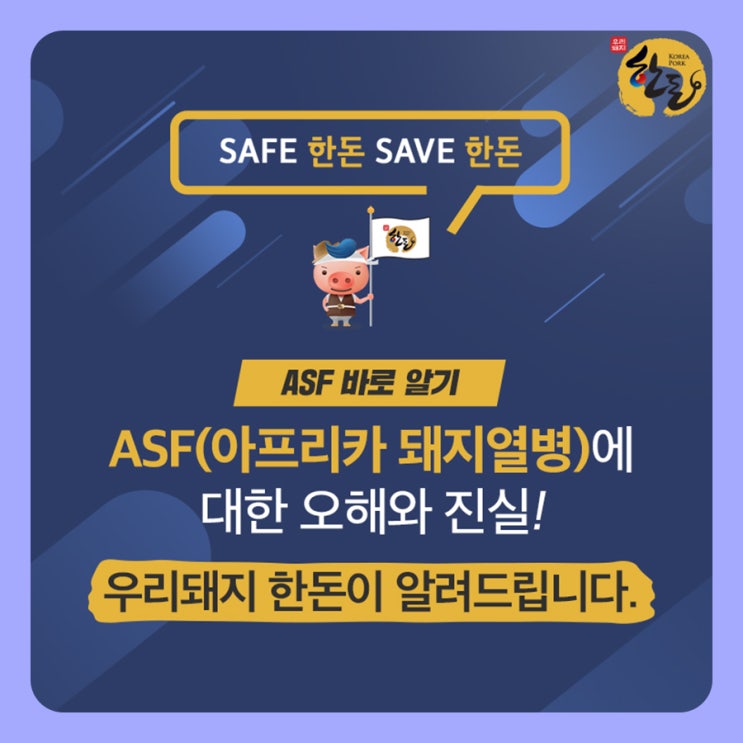 ASF(아프리카 돼지열병)에 대한 오해와 진실! (ft.한돈 파격 할인 행사) : 네이버 블로그