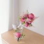 봄 핑크 장미 아스틸베 부케 <앙코르 스튜디오> 서산 꽃집 서산 부케