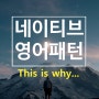 [진짜 네이티브 영어패턴 44] This is why... 이래서 ~하는 거야