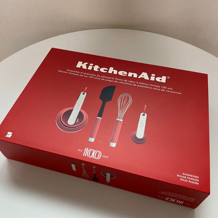 Kitchenaid KX400EXSDI Queen Of Hearts Baking Utensil Set Red