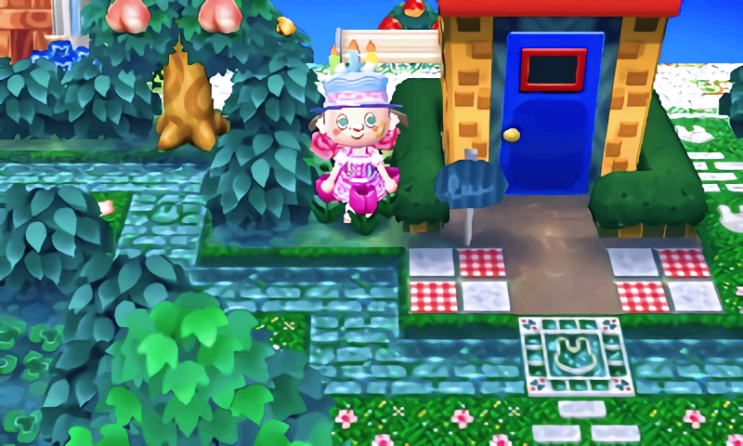 [3DS] 튀어나와요 동물의 숲(とびだせどうぶつの森) 물 투명한 수로 패턴 (透きとおる水面セット