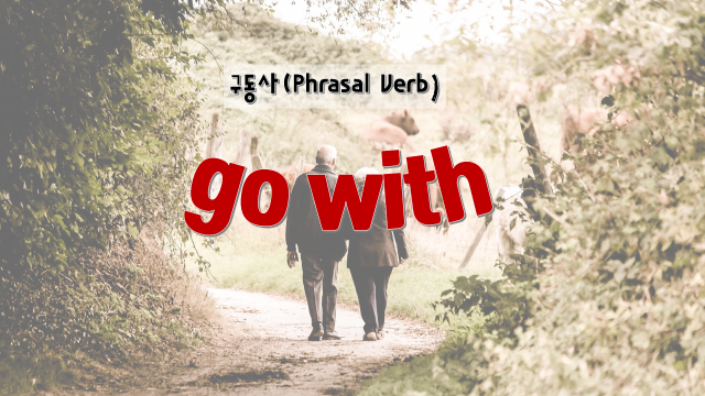 [영어 구동사(Phrasal Verb) 완전 정복] go with : 네이버 블로그