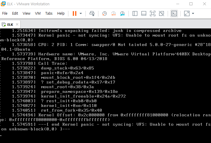 [Linux] 리눅스 커널패닉 에러. Kernel panic - not sysncing VFS Unable to mount ...