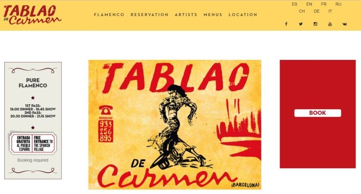 [겨울 바르셀로나 아빠 환갑기념 자유여행-준비] Tablao de Carmen 타블....