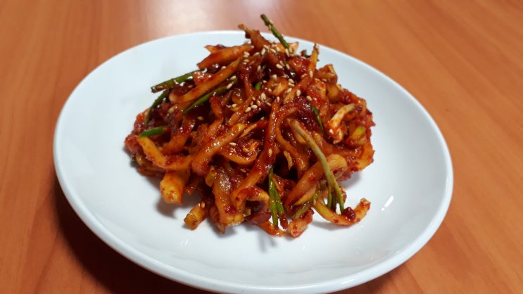 보쌈 무김치 만들기 보쌈용 무생채 맛있게 만드는법 : 네이버 블로그