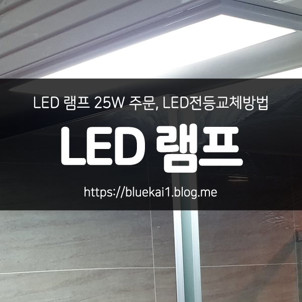 LED 램프 25W 주문, LED전등교체방법 세상에서 가장 쉬웠어요! : 네이버 블로그