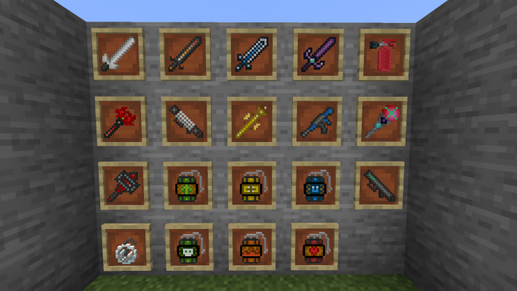 마인크래프트 1.14.4 모드 Admin Weapons(어드민 무기) 소개 : 네이버 블로그