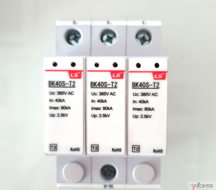 [판매완료/품절/재고없음]LS산전 SPD 써지 보호기 BK40S T2 3P 80kA AC385V 신품 염가 판매 특수 주문타입 ...