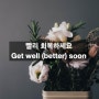 [영어 비지니스 이메일] 091_빨리 회복하세요._Get well (better) soon