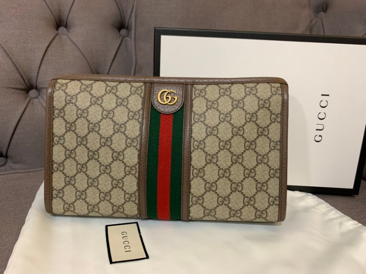 [Gucci] 구찌 GG 수프림 오피디아 토일레트리 파우치 598234,토미샵 : 네이버 블로그