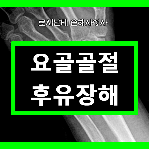 요골골절 후유장해 팔목부위 부상 보상에 대하여 : 네이버 블로그