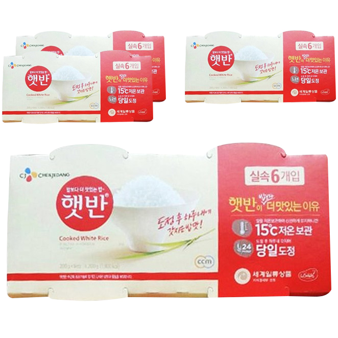 햇반 즉석밥 200g 6개입 x 4개 : 네이버 블로그