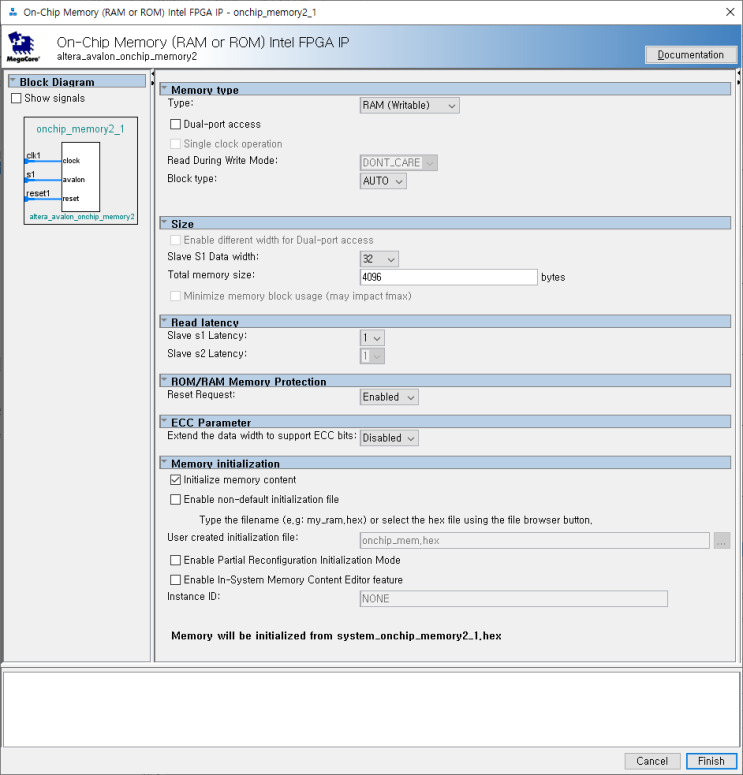 [Quartus]default location for Qsys(Platform Designer) generated Onchip