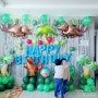 재재둥이 세 돌(4살) 파티 / 와우벌룬 공룡 풍선 패키지