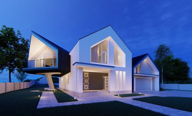조형미는 덤! 안락하고 편한 구조로 계획된 우크라이나 주택, Strut House by Golub Architects : 네이버 블로그