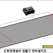 천안 출차주의등☆ 천안시 목천읍 폴라리스 무인텔 LED출차주의등 설치