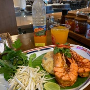 방콕 아이콘시암 팁싸마이 : 오렌지쥬스 짱맛
