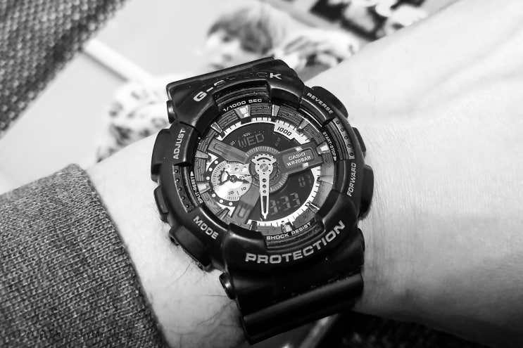 지샥 G-SHOCK (GA100RG) 시간 맞추기와 시계바늘보정 : 네이버 블로그