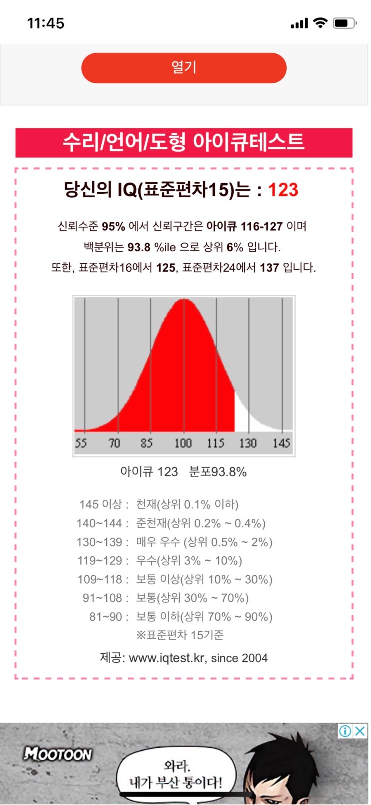 무료 IQ 테스트 : 네이버 블로그