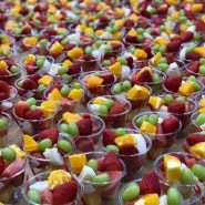 [포항단체도시락]컵과일, 과일도시락, 떡과일도시락 하객버스간식 로즈애플 포항점