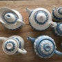 포도부조가 돋보이는 웨지우드 퀸즈웨어 영국 엔틱그릇