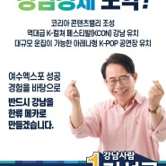 신 한류의 메카, 강남을 만들겠습니다!