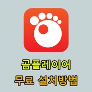 곰플레이어 무료 다운로드 방법