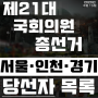 『제21대 국회의원 총선거』 서울·인천·경기 지역 당선자 목록