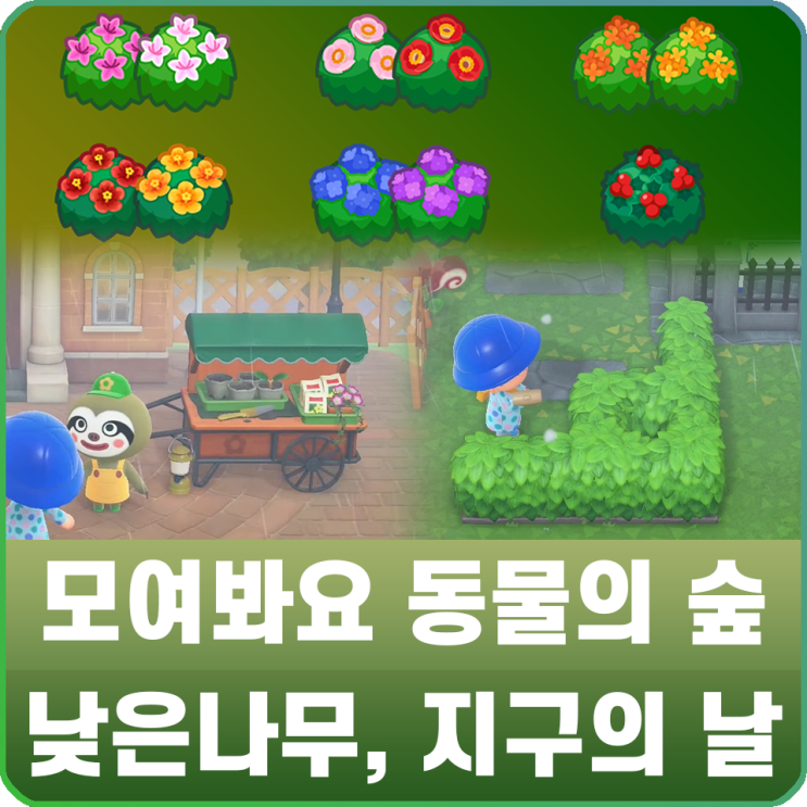 모여봐요 동물의 숲 공략 - 모동숲 늘봉 낮은 나무(낮묘) 종류 ...